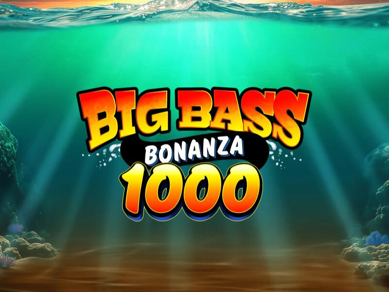 Capa do jogo Big Bass Bonanza 1000, onde o pix cassino paga rápido